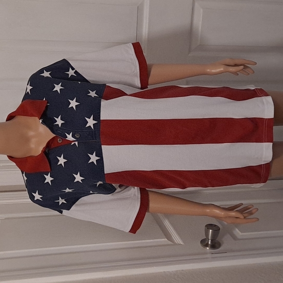 RedHead American Legacy Stars and Stripes Short-Sleeve Polo XL - Picture 1 of 5